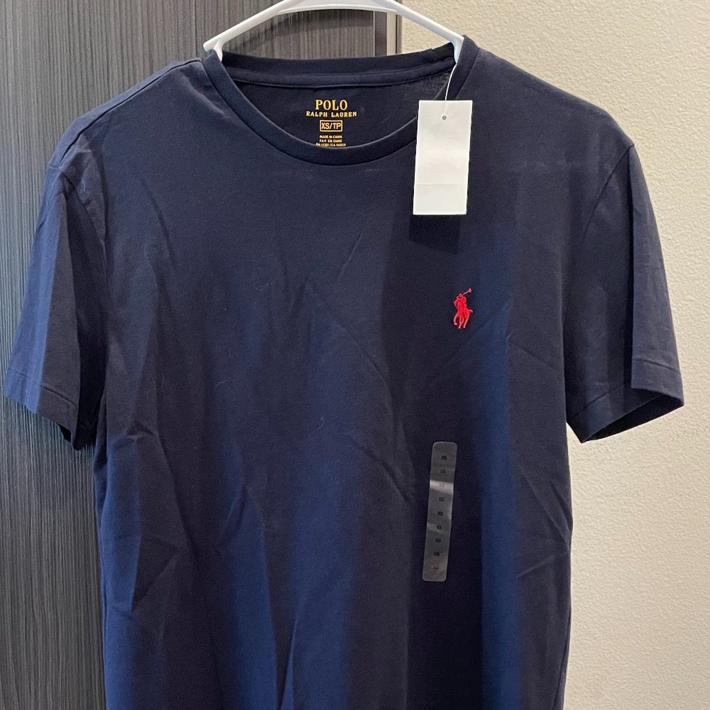 NWT POLO RALPH LAUREN XS Men's Navy BLue T-shirt